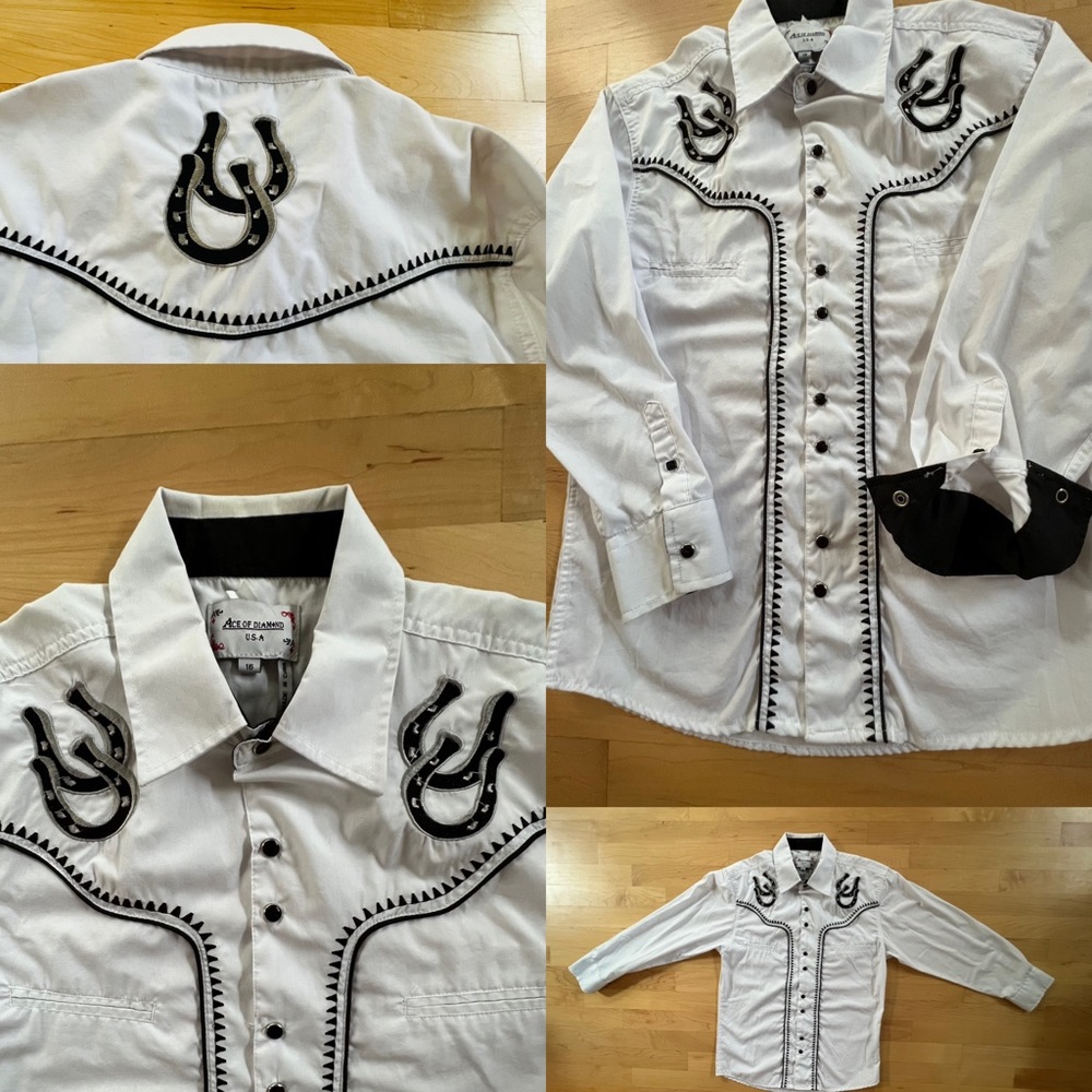 🤠🧲Youth 16 Rodeo Shirt | Horseshoe Theme | Unisex | Amazingly Detailed Western
